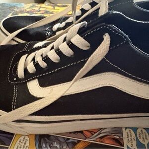 Vans Black and White Men's Shoes
